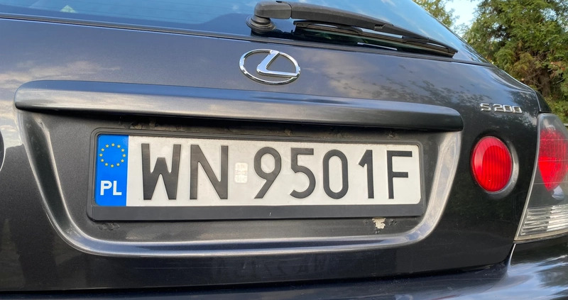 Lexus IS cena 10000 przebieg: 253034, rok produkcji 2004 z Warszawa małe 436